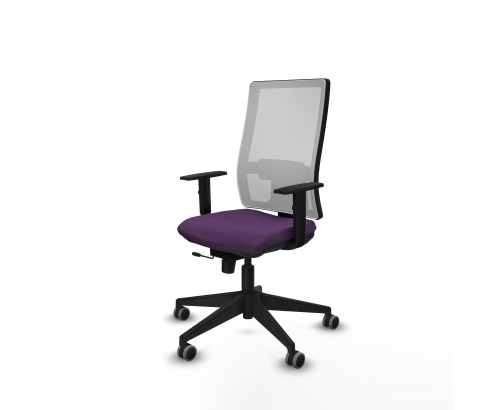Piqueras y Crespo Horna traslack malla blanca bali morado brazos 1D base piramidal ruedas 65mm engomadas