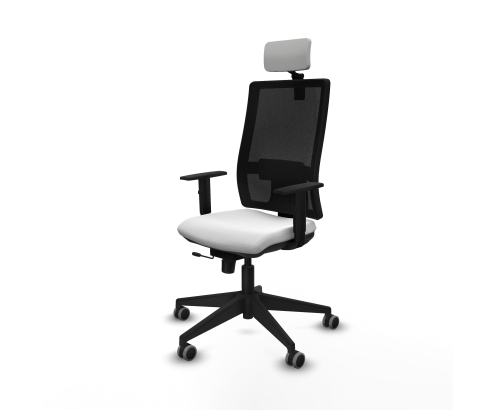 Piqueras y Crespo Horna traslack malla negra bali blanco brazos 1D base piramidal cabecero 2D ruedas 65mm engomadas