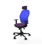 Piqueras y Crespo Jorquera sincro malla azul bali morado brazos 1D base nailon cabecero 2D ruedas 65mm nailon