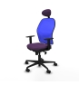 Piqueras y Crespo Jorquera sincro malla azul bali morado brazos 1D base nailon cabecero fijo ruedas 65mm nailon