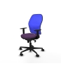 Piqueras y Crespo Jorquera sincro malla azul bali morado brazos 1D base nailon  ruedas 65mm nailon