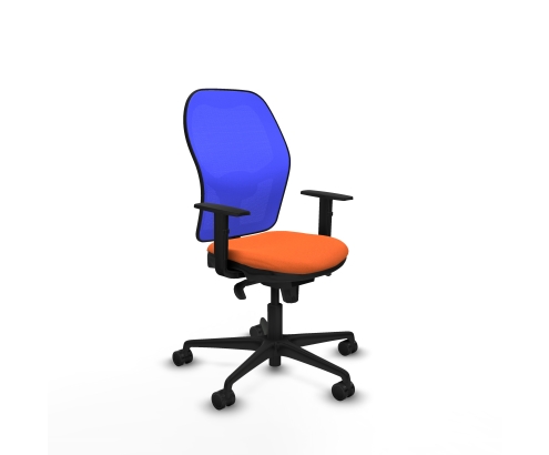 Piqueras y Crespo Jorquera sincro malla azul bali naranja brazos 1D base nailon ruedas 65mm nailon