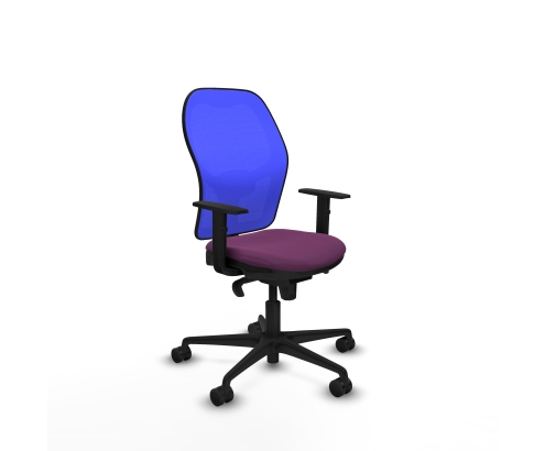 Piqueras y Crespo Jorquera sincro malla azul similpiel morado brazos 1D base nailon ruedas 65mm nailon