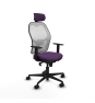 Piqueras y Crespo Jorquera sincro malla blanca bali morado brazos 1D base nailon cabecero 2D ruedas 65mm nailon