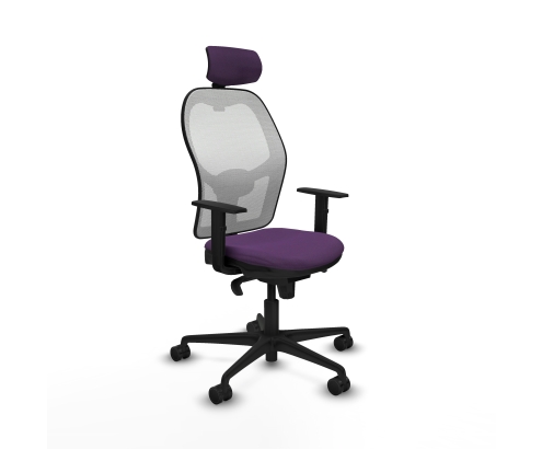Piqueras y Crespo Jorquera sincro malla blanca bali morado brazos 1D base nailon cabecero 2D ruedas 65mm nailon