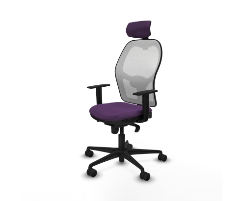 Piqueras y Crespo Jorquera sincro malla blanca bali morado brazos 1D base nailon cabecero 2D ruedas 65mm nailon