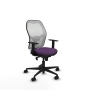 Piqueras y Crespo Jorquera sincro malla blanca bali morado brazos 1D base nailon  ruedas 65mm nailon