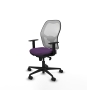Piqueras y Crespo Jorquera sincro malla blanca bali morado brazos 1D base nailon  ruedas 65mm nailon