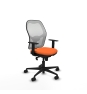 Piqueras y Crespo Jorquera sincro malla blanca bali naranja brazos 1D base nailon  ruedas 65mm nailon