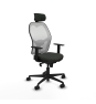 Piqueras y Crespo Jorquera sincro malla blanca bali negro brazos 1D base nailon cabecero 2D ruedas 65mm nailon