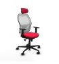 Piqueras y Crespo Jorquera sincro malla blanca bali rojo brazos 1D base nailon cabecero 2D ruedas 65mm nailon