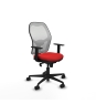 Piqueras y Crespo Jorquera sincro malla blanca similpiel rojo brazos 1D base nailon  ruedas 65mm nailon