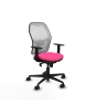 Piqueras y Crespo Jorquera sincro malla blanca similpiel rosa brazos 1D base nailon  ruedas 65mm nailon
