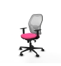 Piqueras y Crespo Jorquera sincro malla blanca similpiel rosa brazos 1D base nailon  ruedas 65mm nailon