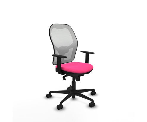 Piqueras y Crespo Jorquera sincro malla blanca similpiel rosa brazos 1D base nailon ruedas 65mm nailon