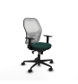 Piqueras y Crespo Jorquera sincro malla blanca similpiel verde botella brazos 1D base nailon  ruedas 65mm nailon