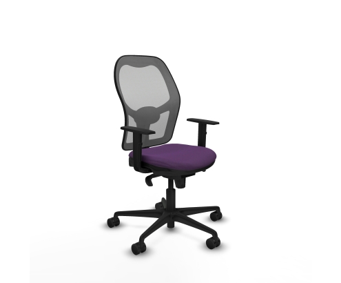 Piqueras y Crespo Jorquera sincro malla gris bali morado brazos 1D base nailon  ruedas 65mm nailon