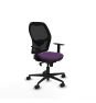 Piqueras y Crespo Jorquera sincro malla negra bali morado brazos 1D base nailon  ruedas 65mm nailon