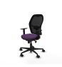 Piqueras y Crespo Jorquera sincro malla negra bali morado brazos 1D base nailon  ruedas 65mm nailon
