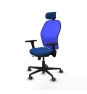 Piqueras y Crespo Jorquera traslack malla azul similpiel azul brazos 3D base nailon cabecero 2D ruedas 65mm engomada
