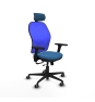 Piqueras y Crespo Jorquera traslack malla azul similpiel azul claro brazos 3D base nailon cabecero 2D ruedas 65mm engomada