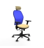 Piqueras y Crespo Jorquera traslack malla azul similpiel crema brazos 3D base nailon cabecero 2D ruedas 65mm engomada
