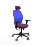 Piqueras y Crespo Jorquera traslack malla azul similpiel morado brazos 3D base nailon cabecero 2D ruedas 65mm engomada