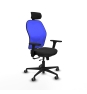 Piqueras y Crespo Jorquera traslack malla azul similpiel negro brazos 3D base nailon cabecero 2D ruedas 65mm engomada