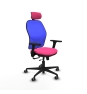 Piqueras y Crespo Jorquera traslack malla azul similpiel rosa brazos 3D base nailon cabecero 2D ruedas 65mm engomada