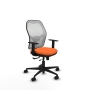 Piqueras y Crespo Jorquera traslack malla blanca bali naranja brazos 1D base nailon  ruedas 65mm nailon