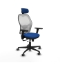 Piqueras y Crespo Jorquera traslack malla blanca similpiel azul brazos 3D base nailon cabecero 2D ruedas 65mm engomada