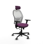 Piqueras y Crespo Jorquera traslack malla blanca similpiel morado brazos 3D base nailon cabecero 2D ruedas 65mm engomada