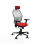 Piqueras y Crespo Jorquera traslack malla blanca similpiel rojo brazos 3D base nailon cabecero 2D ruedas 65mm engomada