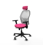 Piqueras y Crespo Jorquera traslack malla blanca similpiel rosa brazos 3D base nailon cabecero 2D ruedas 65mm engomada