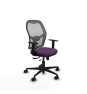 Piqueras y Crespo Jorquera traslack malla gris bali morado brazos 1D base nailon  ruedas 65mm nailon