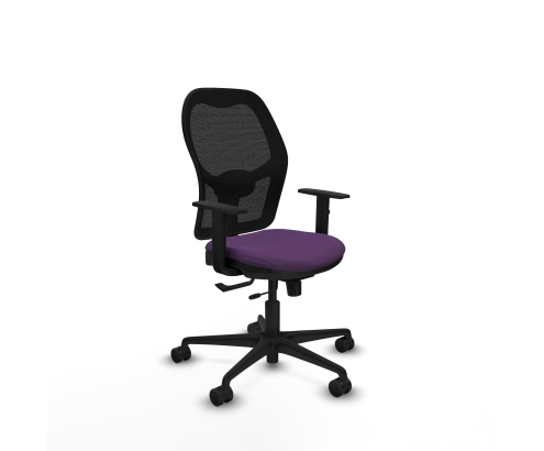 Piqueras y Crespo Jorquera traslack malla negra bali morado brazos 1D base nailon ruedas 65mm nailon