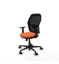 Piqueras y Crespo Jorquera traslack malla negra bali naranja brazos 1D base nailon  ruedas 65mm nailon