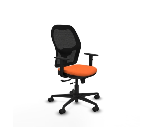 Piqueras y Crespo Jorquera traslack malla negra bali naranja brazos 1D base nailon ruedas 65mm nailon
