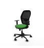 Piqueras y Crespo Jorquera traslack malla negra bali verde brazos 1D base nailon  ruedas 65mm nailon