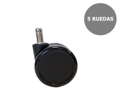 Piqueras y Crespo Kit de 5 ruedas de nailon de 65mm.