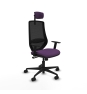 Piqueras y Crespo Mardos sincro bali morado brazos 1D base nailon ruedas 65mm nailon cabecero 2D