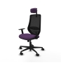 Piqueras y Crespo Mardos sincro bali morado brazos 1D base nailon ruedas 65mm nailon cabecero 2D
