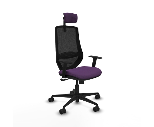 Piqueras y Crespo Mardos sincro bali morado brazos 1D base nailon ruedas 65mm nailon cabecero 2D