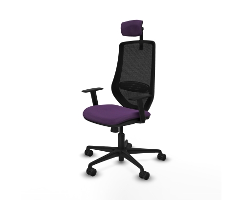 Piqueras y Crespo Mardos sincro bali morado brazos 1D base nailon ruedas 65mm nailon cabecero 2D
