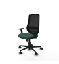 Piqueras y Crespo Mardos sincro bali verde botella brazos 1D base nailon ruedas 65mm nailon