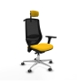 Piqueras y Crespo Mardos traslack bali amarillo brazos 3D base aluminio ruedas 65mm engomadas cabecero 2D perchero