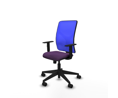 Piqueras y Crespo Motilla sincro malla azul bali morado brazos 1D base piramidal ruedas 65mm nailon