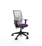 Piqueras y Crespo Motilla sincro malla blanca bali morado brazos 1D base piramidal  ruedas 65mm nailon