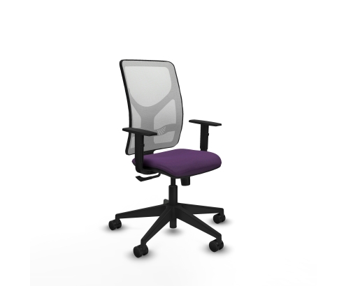 Piqueras y Crespo Motilla sincro malla blanca bali morado brazos 1D base piramidal ruedas 65mm nailon