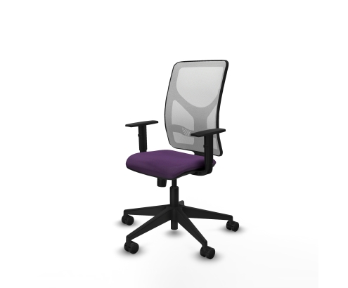 Piqueras y Crespo Motilla sincro malla blanca bali morado brazos 1D base piramidal ruedas 65mm nailon